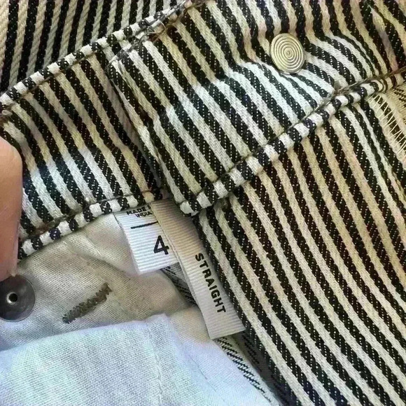 Loft outlet striped jeans size 4 in excellent condition straight - Picture 5 of 6